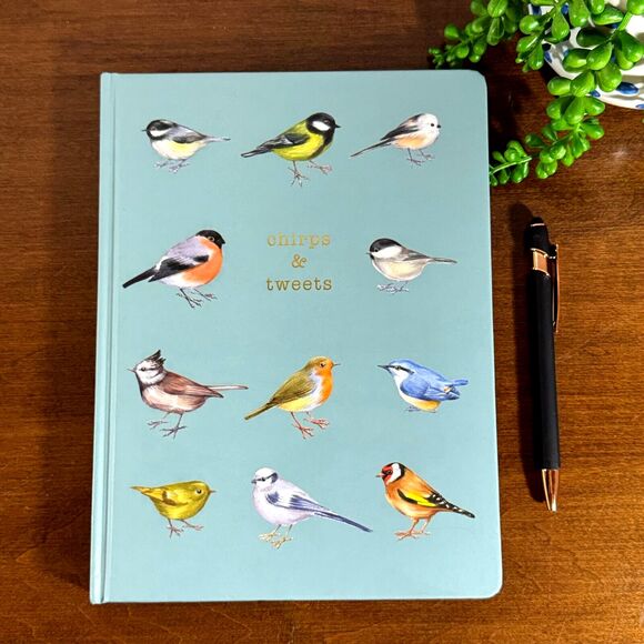 Hard Bound Bird Notebook Chirps & Tweets 7.5 x 10" 104 Sheets - Picture 2 of 6